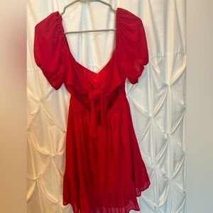 Red sundress